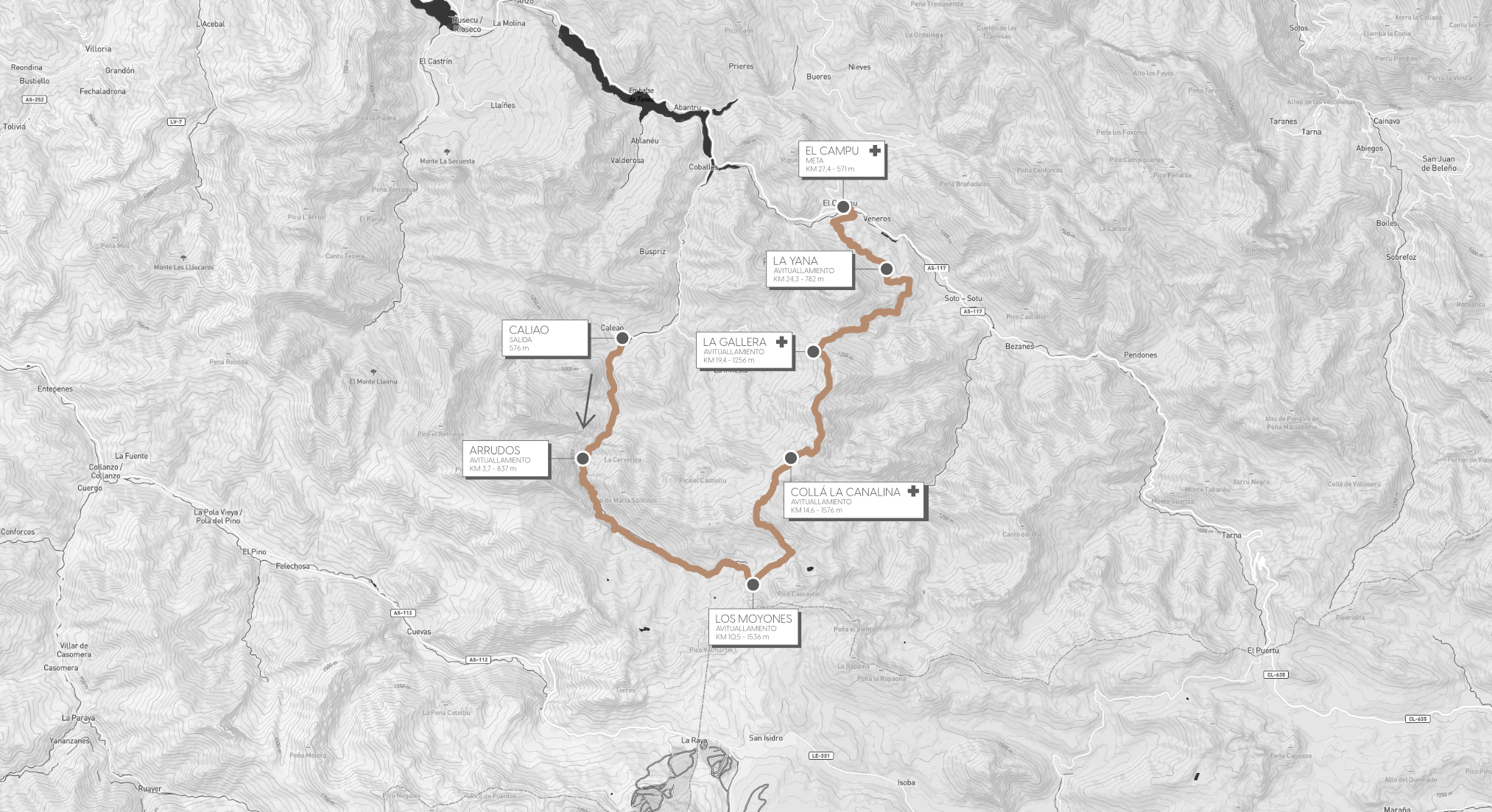 CCC Natural Trail Mapa