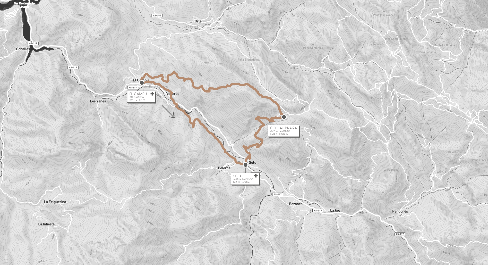 CSC Speed Trail Mapa